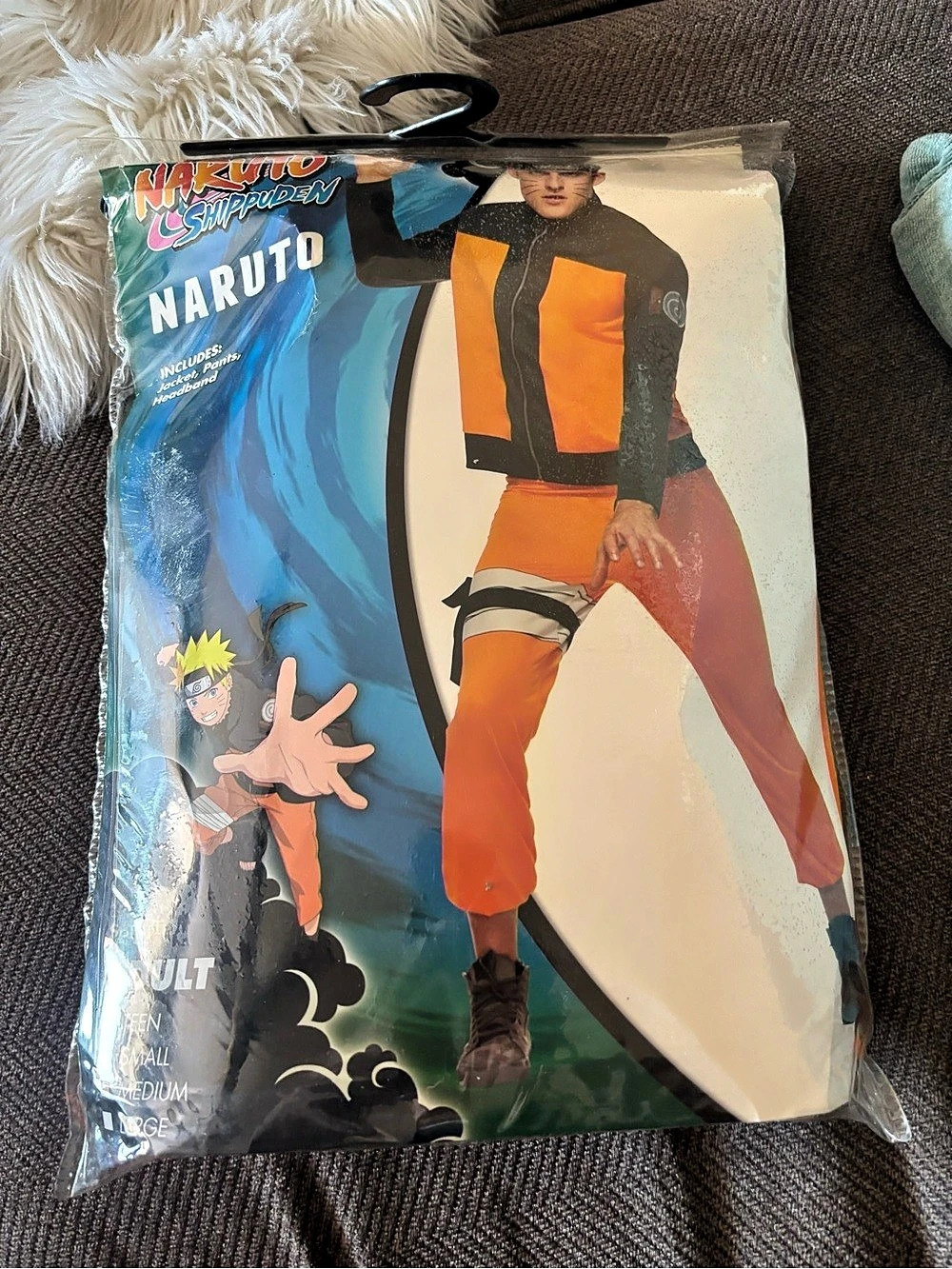 Naruto Shippuden Naruto costume Orange & Black Costume New